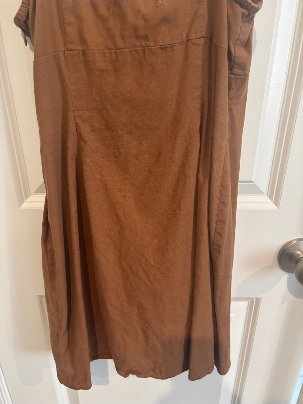 Urban Outfitters Rust-Brown Square Neck Mini Dress - Picture 6 of 10